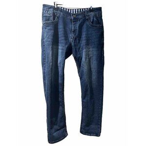 DOF Jeans Men Denim Dark Blue Pants Nice Size 39